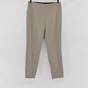LES COPAINS Womens Pants Size 42 Quiet Luxury Tan Pull On Stretch Classic Khaki‎